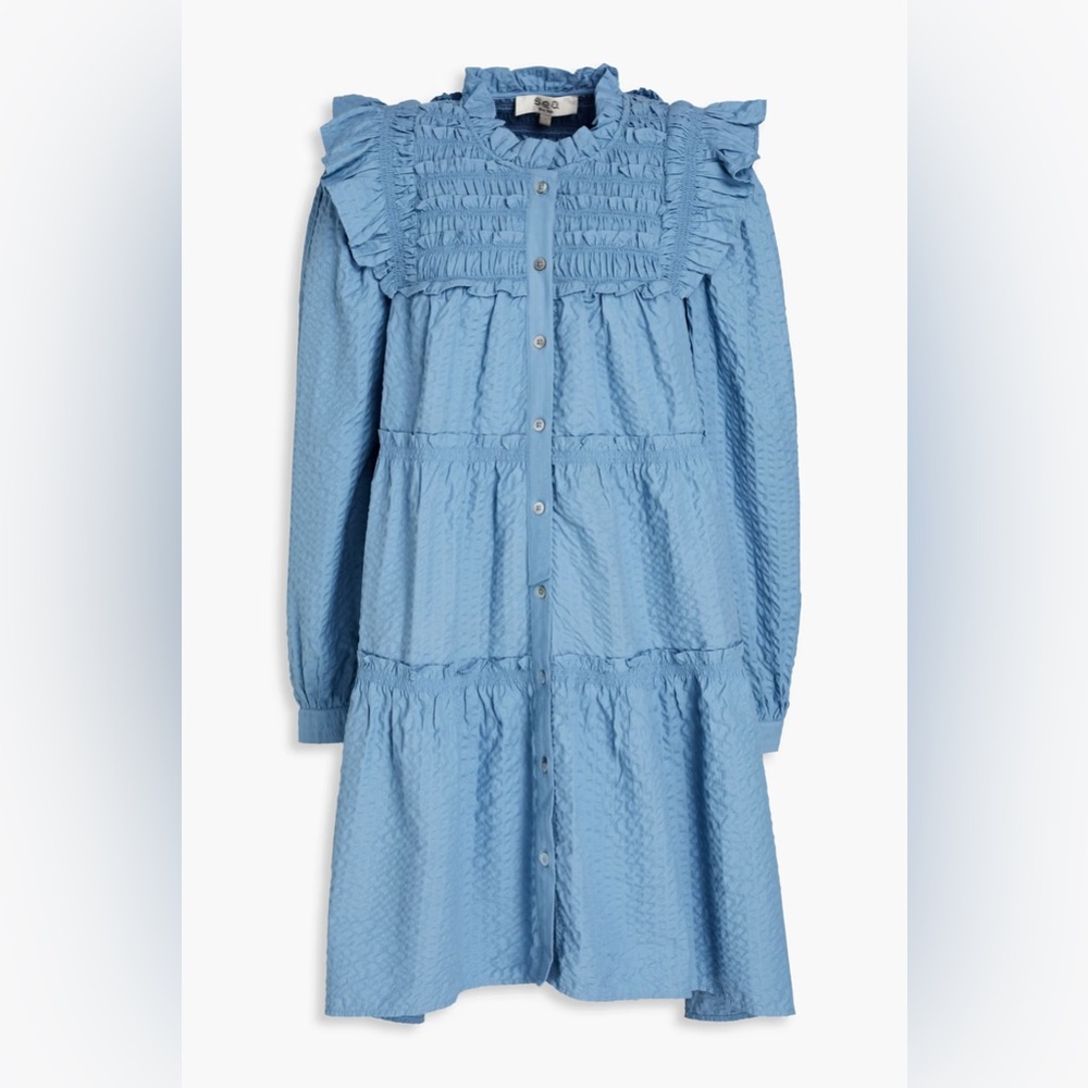 Sea New York sevyn solid button down dress